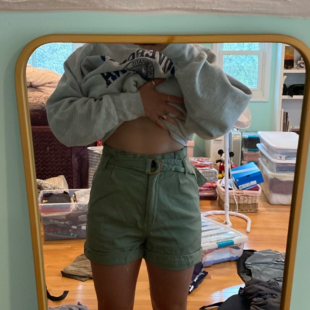 Green shorts